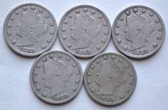 5 1883 Rackateer V Nickels