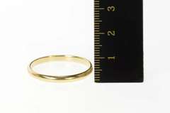 14K Yellow Gold 3.0mm Classic Men's Simple Wedding Band Ring