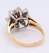 Gorgeous Yellow Gold 0.73ct Diamond Cluster Ring