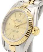 Rolex Oyster Perpetual Two Tone 24mm Watch