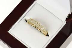 14K Yellow Gold 0.51 Ctw Marquise Diamond Wedding Band Ring