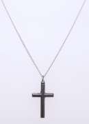Vintage Sterling Silver Cross Pendant on Chain