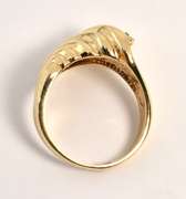 Modern Ring with Diamonds