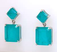 Sterling Silver Cubic Zirconia Dangle Earrings