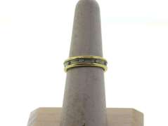 14k White and Yellow Gold Diamond Eternity Band Ring