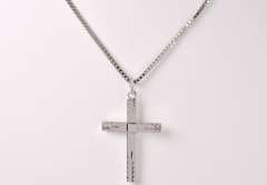 Cross Pendant Necklace in Sterling Silver