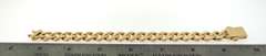 Reflective Handmade 14k Gold Italian Curb Chain Bracelet