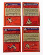 4 Topps 1973 Football Cards