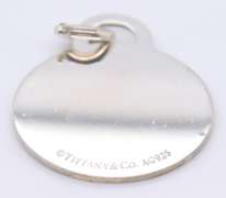 Reflective Tiffany & Co. Silver Large Pad-Lock Pendant