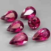 Mixed cut 9.46ct premium cherry pink Rhodolite Garnet set