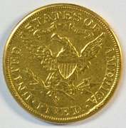 Sharp 1901-S US $5 Liberty Gold Piece. Cleaned