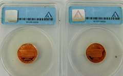 2 Lincoln Cents, Graded