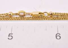 Beautiful Beaded Necklace in 14K Yellow Gold