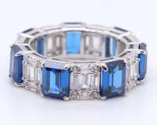 Sterling Silver Cubic Zirconia Band