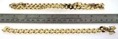 Set of Handmade Italian 14k Gold Contemporary Bracelet and Necklace