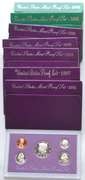Proof Set Lot 1987-1991 1996 & 1998