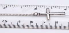 Vintage Sterling Silver Cross Pendant on Chain