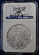 2006 W American Silver Eagle NGC MS69 Early Releases