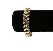 Fashionable Handmade Italian 14k Gold Curb Chain Necklace