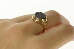 10K Yellow Gold 1954 University of North Carolina Black Onyx Ring