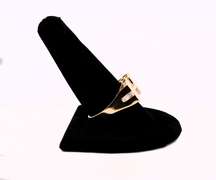 Sleek Men's Pave Diamond Ring In Gold