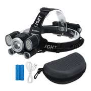 LED Headlamp Flashlight Zoom Ultra Bright 5 Modes