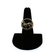 Gorgeous Handmade Italian 14k Gold Panther Ring