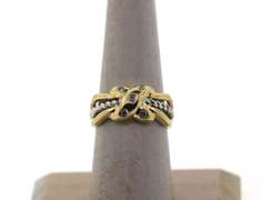 Fabulous 14k White and Yellow Gold Diamond Ring