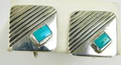 2 Vintage Pairs Sterling Silver Screwback Earrings