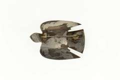 Sterling Silver Green Aventurine Ornate Dove Bird Pin/Brooch