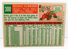Richie Ashburn 1959 Topps Baseball Card