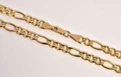 Popular 14k Figaro Necklae