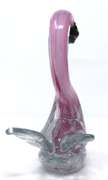 Murano Style Art Glass Swan Figurine