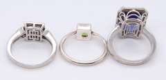 Lot of 3 Sterling Silver Rings