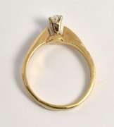 Stylish Pear Shaped Diamond Ring