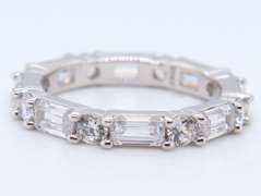 Sterling Silver Cubic Zirconia Band
