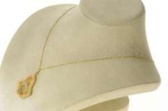 14K Yellow Gold 1960's Ornate Engagement Ring Filigree Charm/Pendant