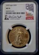 2020 $50 American Gold Eagle 1 oz NGC MS 70 Don Everhart Signed
