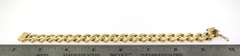 Shiny 14k Gold Curb Chain Italian Handmade Bracelet