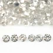 Outstanding 8.17ct diamond white Zircon set