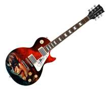 Gene Simmons Music Hard Rock KISS Autographed Signed Photo Graphics Guitar ACOA