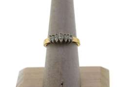Seven Diamond 14k Gold Ring