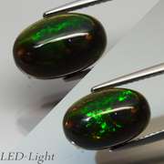 Captivating 2.56ct floral flashing Black Opal