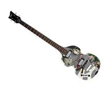 Paul McCartney Beatles Autographed Hofner Bass Photo Graphics Guitar ACOA