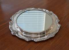 Vintage Reed & Barton Silver-Plated Mirror Centerpiece