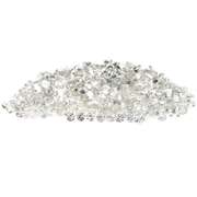 Outstanding 8.17ct diamond white Zircon set