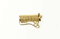 14K Yellow Gold 3D Articulated Golf Club Bag Golfer Charm/Pendant