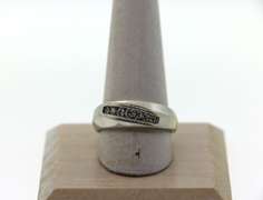 Abstract 14k White Gold Channel Set Diamond Ring