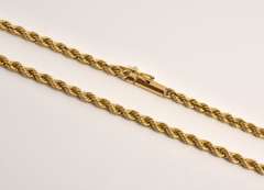 Nice 18" 14k YG Rope Necklace