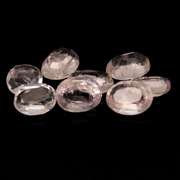 Whisper pink! 6.49ct untreated Morganite set